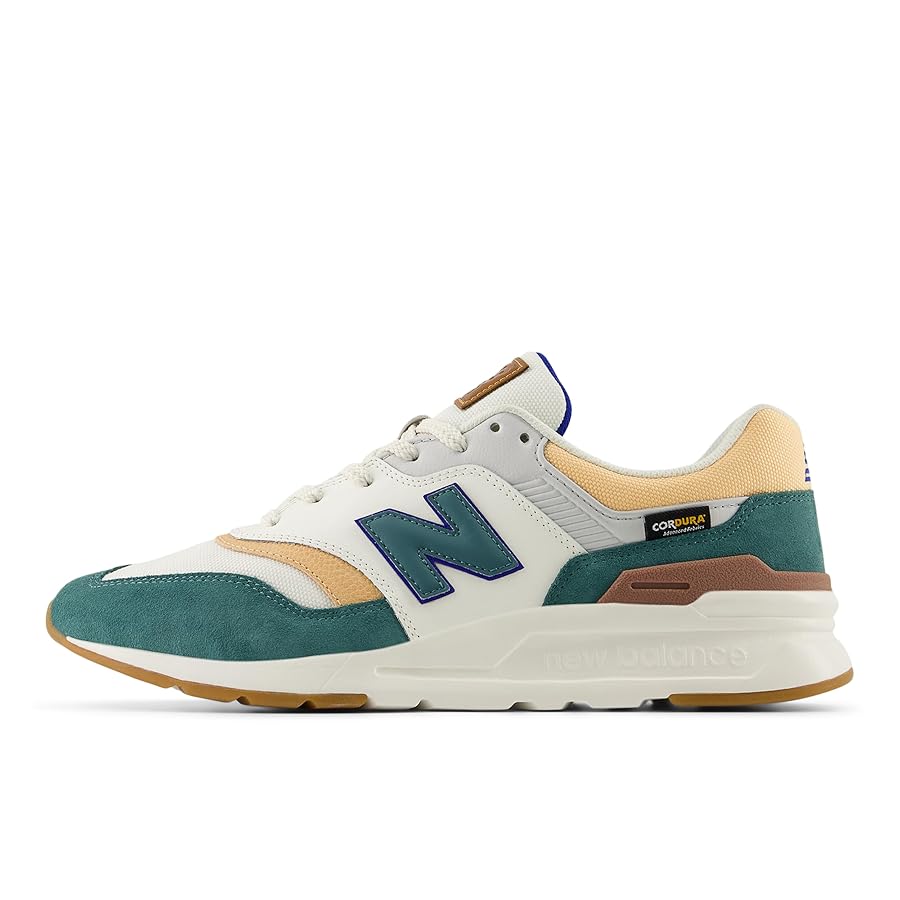 華 New Balance Mens 997 CM997HAJ White Pink Blue Casual Shoes